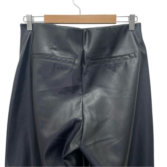 NWT Old Navy Extra High-Waisted Faux-Leather Zip Ankle Pants Black Size 12 NEW - Picture 6 of 13